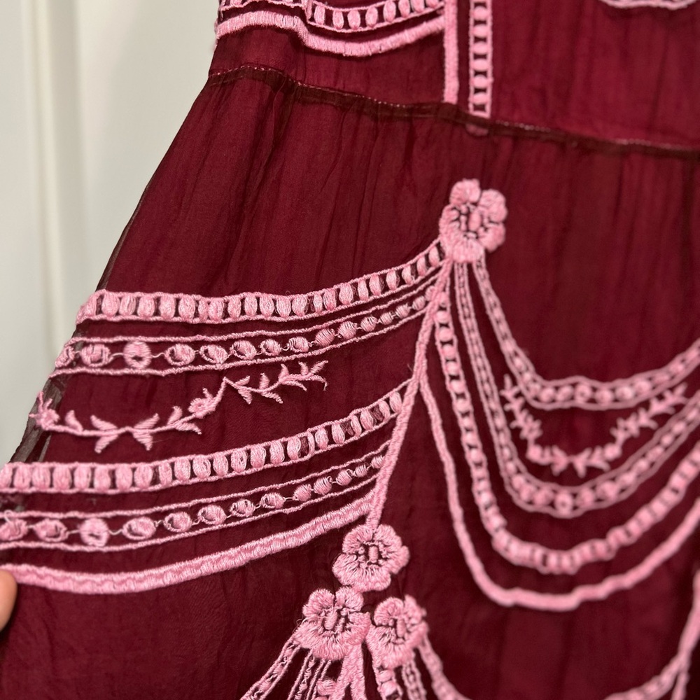 DYED BHLDN x Anthro Anissa White Silk Dress - Picture 2 of 9